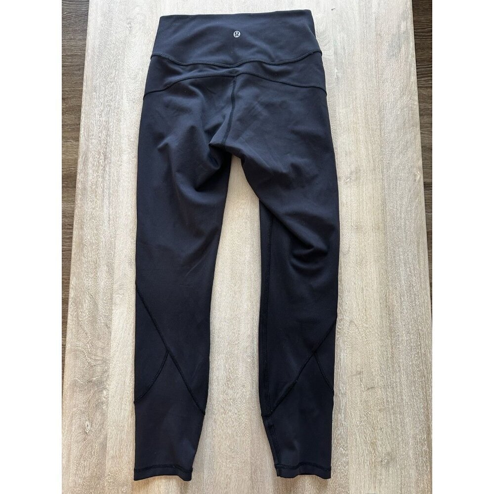 Lululemon In Movement 7/8 Tight *Everlux 25" Black Size 6 - Picture 7 of 9